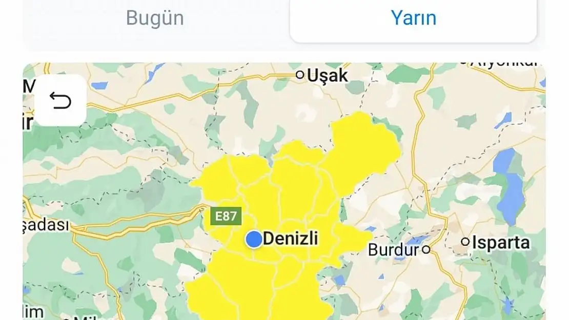 Meteoroloji Denizli'yi kuvvetli rüzgar ve fırtınaya karşı uyardı