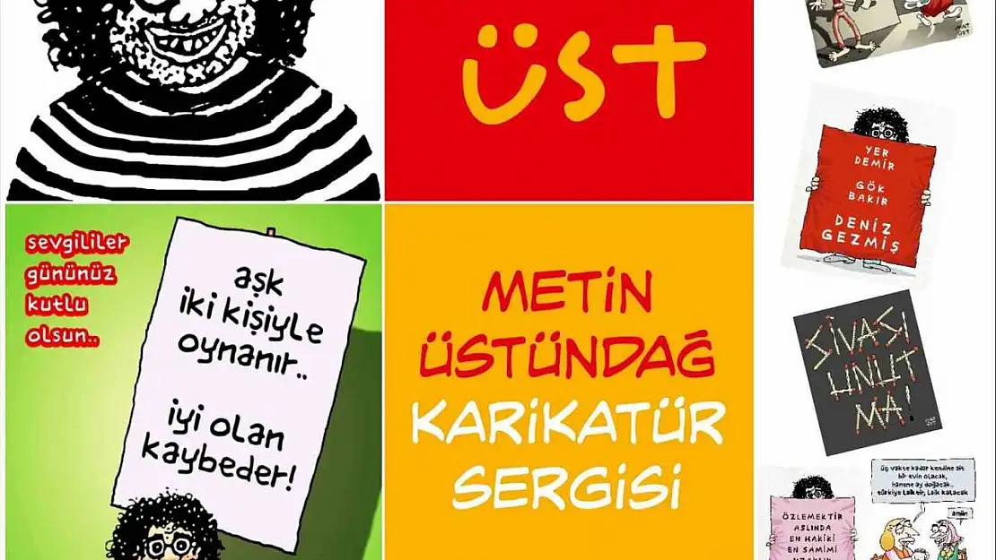 Metin Üstündağ'ın karikatür sergisi sanatseverlerle buluşuyor