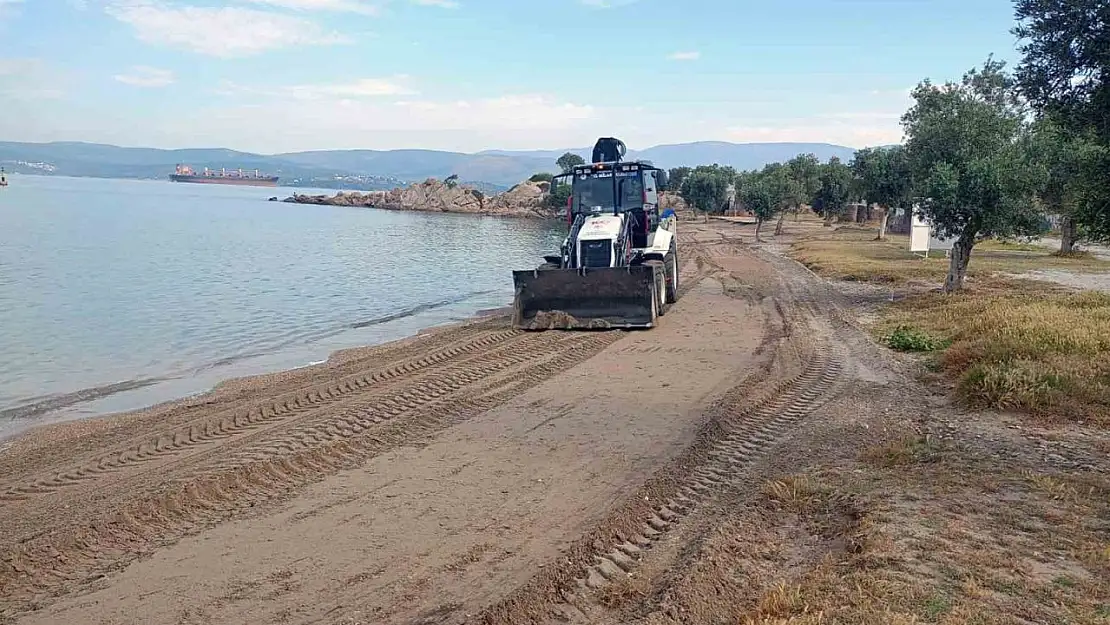 Milas sahilleri yaz sezonuna hazırlanıyor