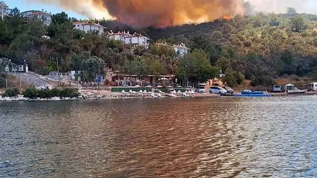 Milas'ta alevlerin önü kesildi