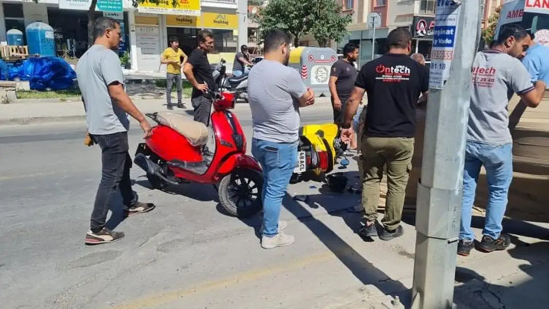 Milas'ta motosikletler çarpıştı: 1 yaralı