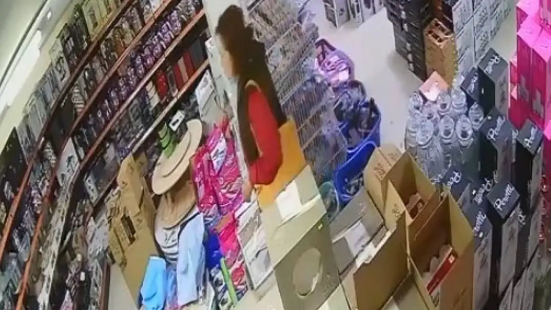Milas'taki hırsızlık anı güvenlik kamerasına yansıdı