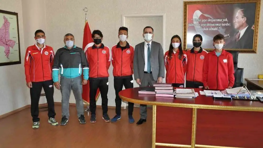 Mili Atlet'ten Kaymakam Arslanköylü'ye ziyaret