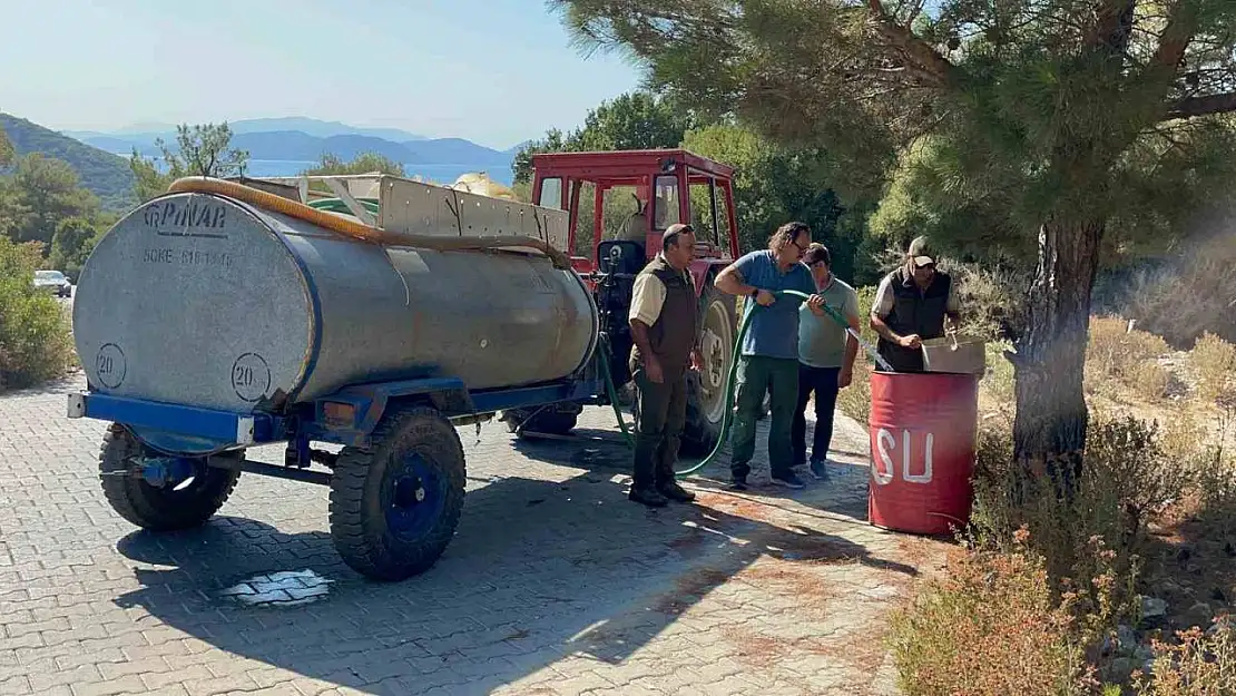 Milli Park'ta orman yangınına karşı bidonlu önlem