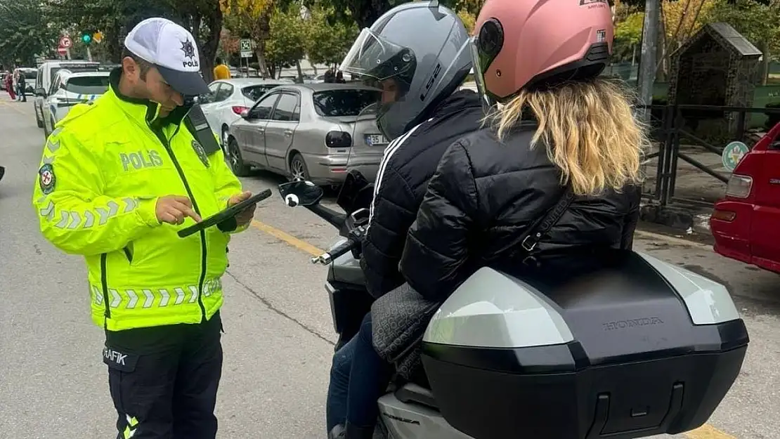 Motosikletlilere yönelik denetimler devam ediyor