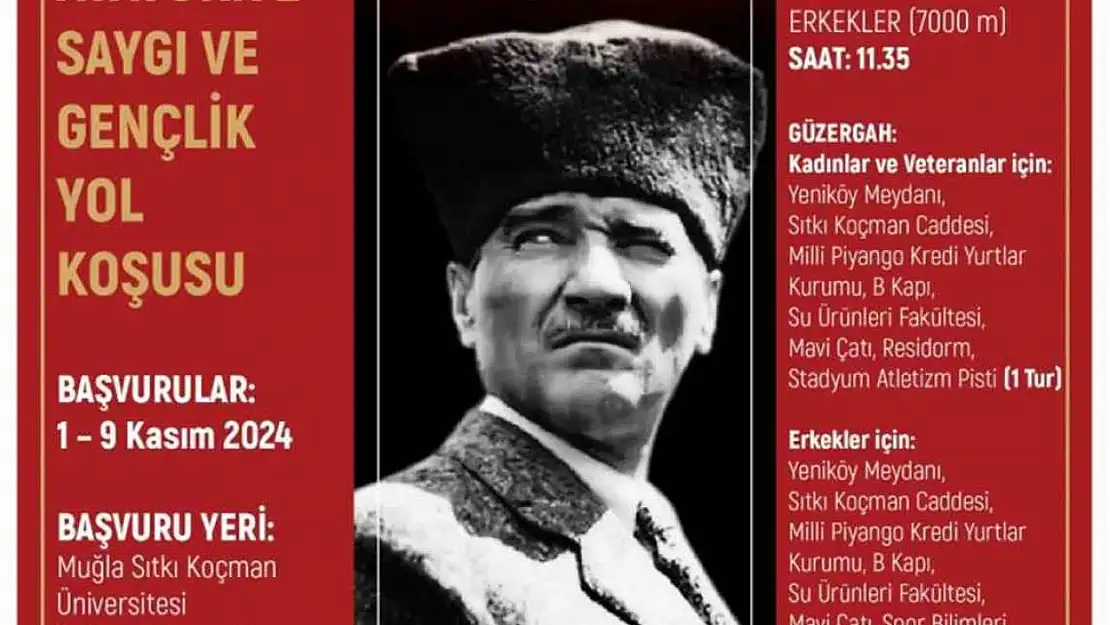 MSKÜ 31'inci Atatürk'e Saygı Gençlik Yol koşusu Pazar günü