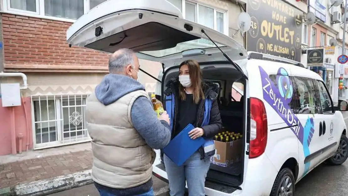 Mudanya Belediyesi'nden sofralara zeytinyağı desteği