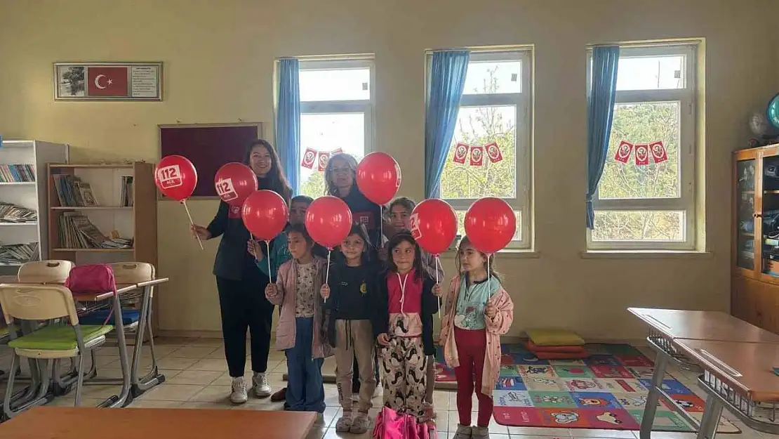 Muğla 112 Acil Çağrı Merkezi, Günlüce'de geleceğin bilinçli bireyleriyle buluştu