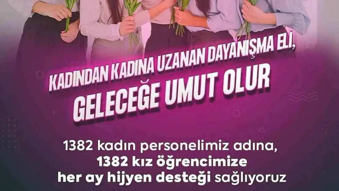 Muğla Büyükşehir'den bir ilk: Bin 382 kız öğrenciye hijyen desteği