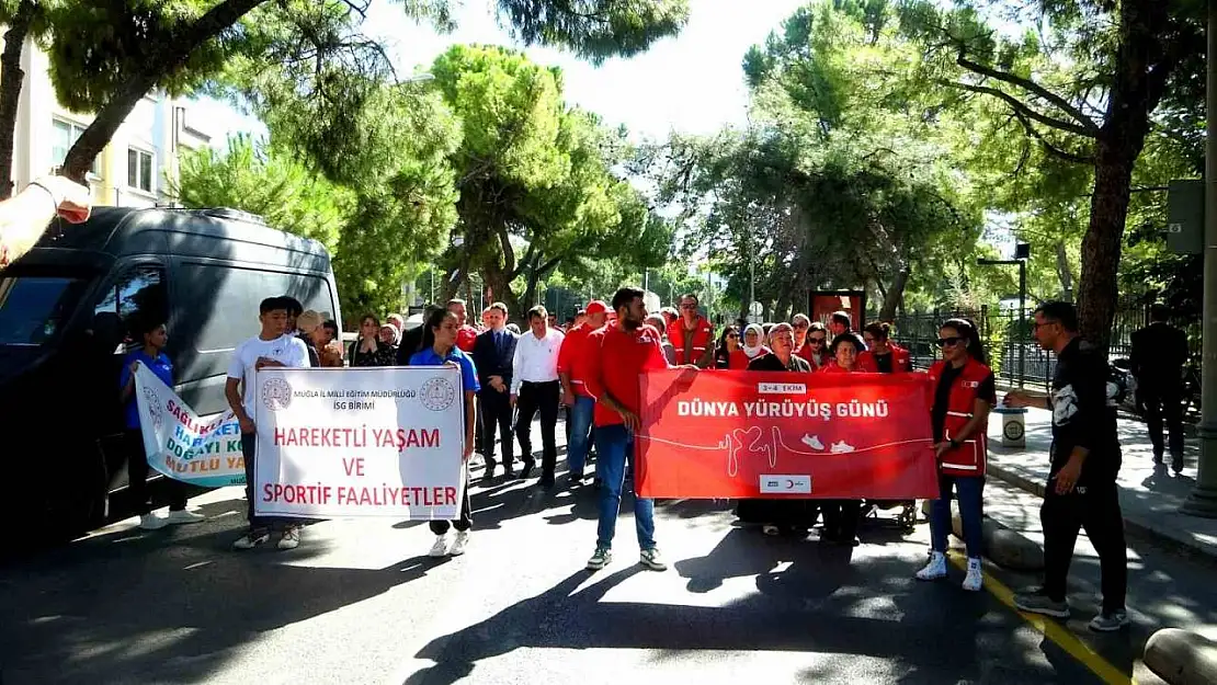 Muğla'da 'Sağlık İçin Harekete Geç' yürüyüşüne yoğun katılım