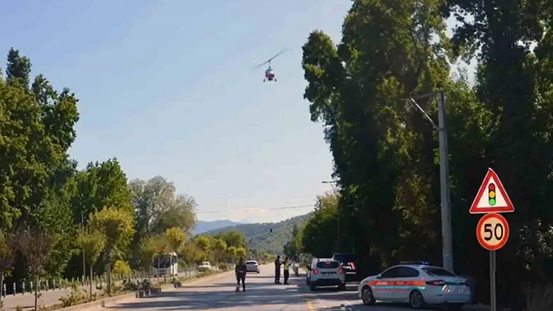 Muğla'da Cayrokepter ile trafik denetimi