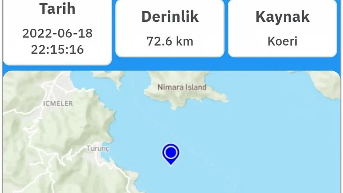 Muğla'da deprem