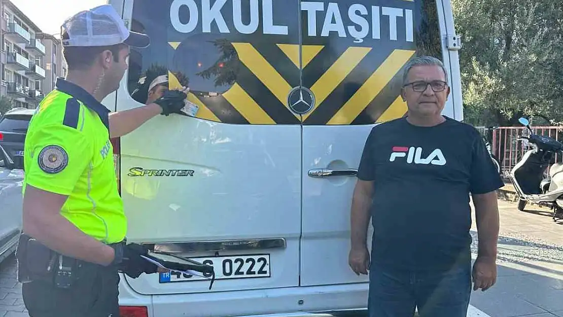 Muğla'da okul çevresi ve servis araçları denetlendi