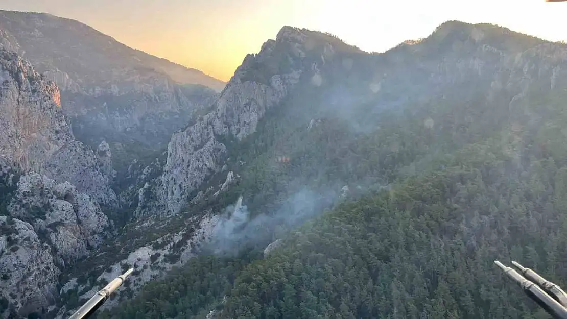 Muğla'daki yangında soğutma çalışmaları sürüyor