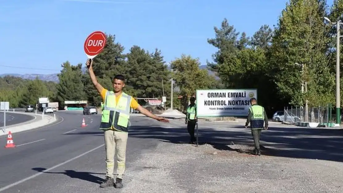 Muğla Orman Bölge Müdürlüğü'nde 75 noktada orman emvali denetimi gerçekleştirildi