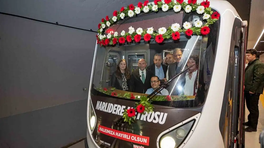 Narlıdere Metrosunda Kaymakamlık İstasyonu da açıldı