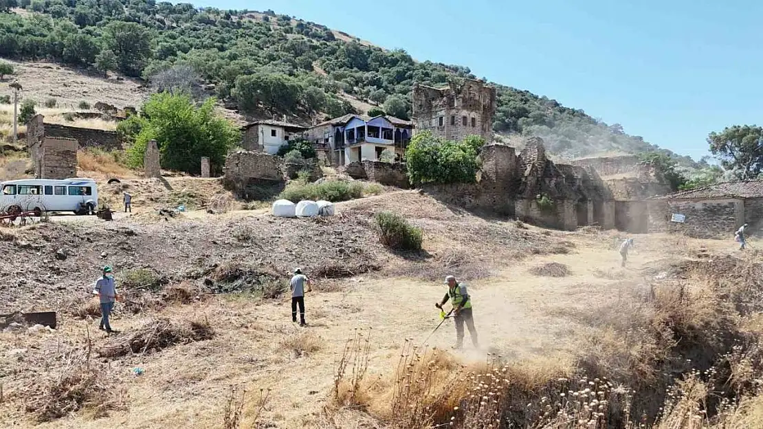 Nazilli Belediyesi'nden Arpaz Kalesi'nde temizlik çalışması