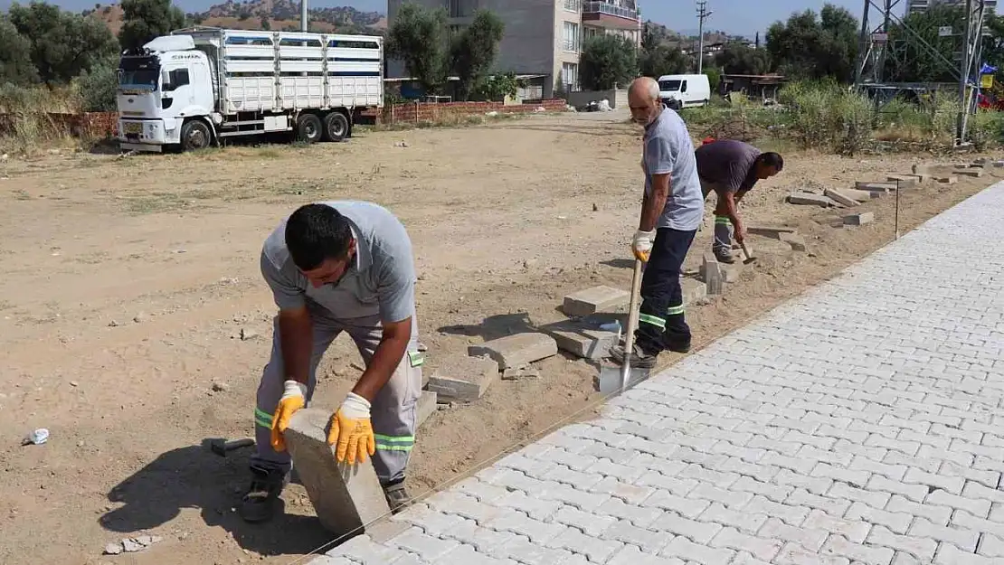 Nazilli Belediyesi Yıldıztepe Mahallesi'ndeki yol çalışmalarını tammalıyor