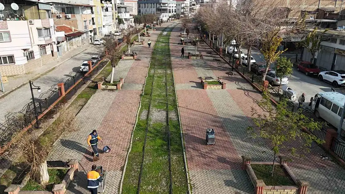 Nazilli Belediyesi yürüyüş yolu ve parkları bakıma aldı