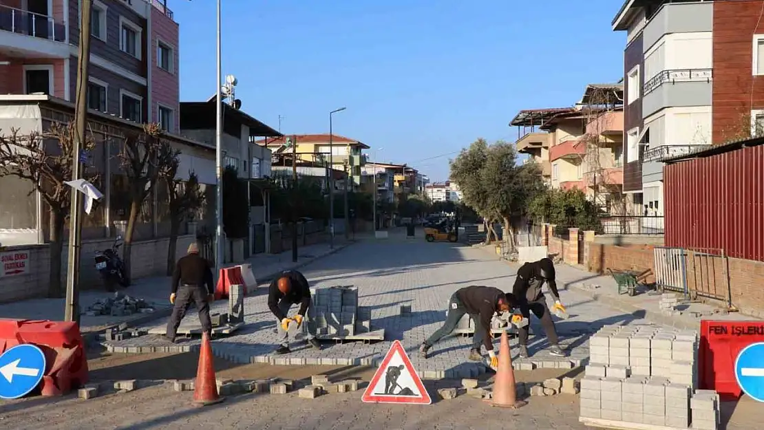 Nazilli'de yol çalışmaları aralıksız sürüyor