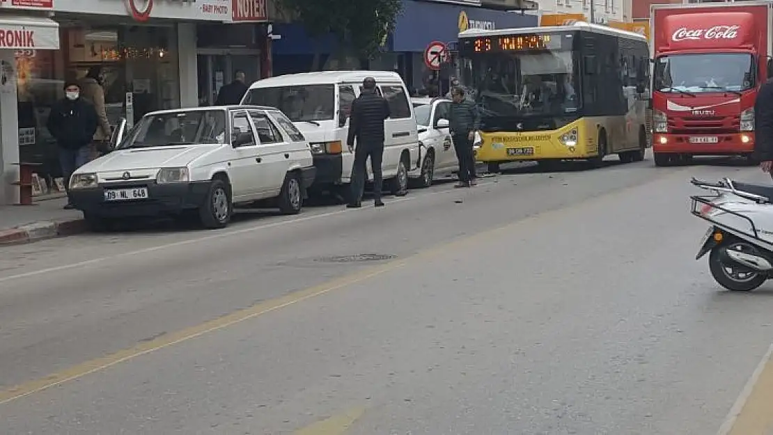 Nazilli'deki kaza ucuz atlatıldı