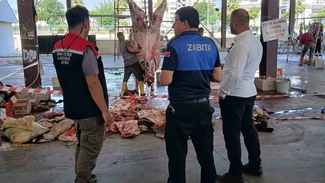 Nazilli İlçe Tarım ve Orman Müdürlüğü ekiplerinden bayramda yoğun mesai