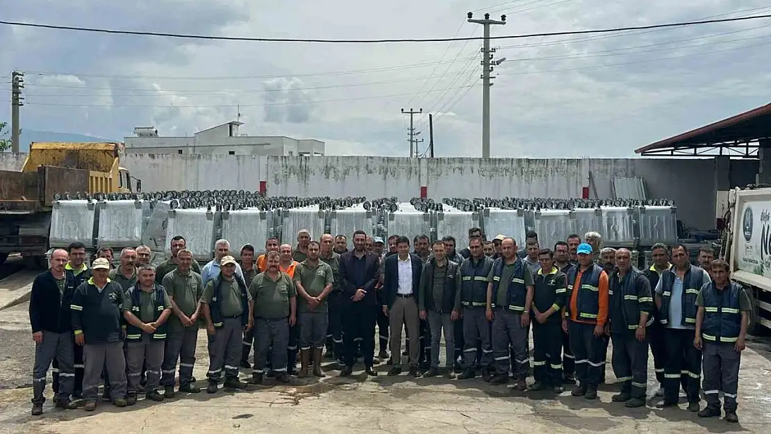 Nazilli'ye bakanlıktan 505 yeni çöp konteyneri