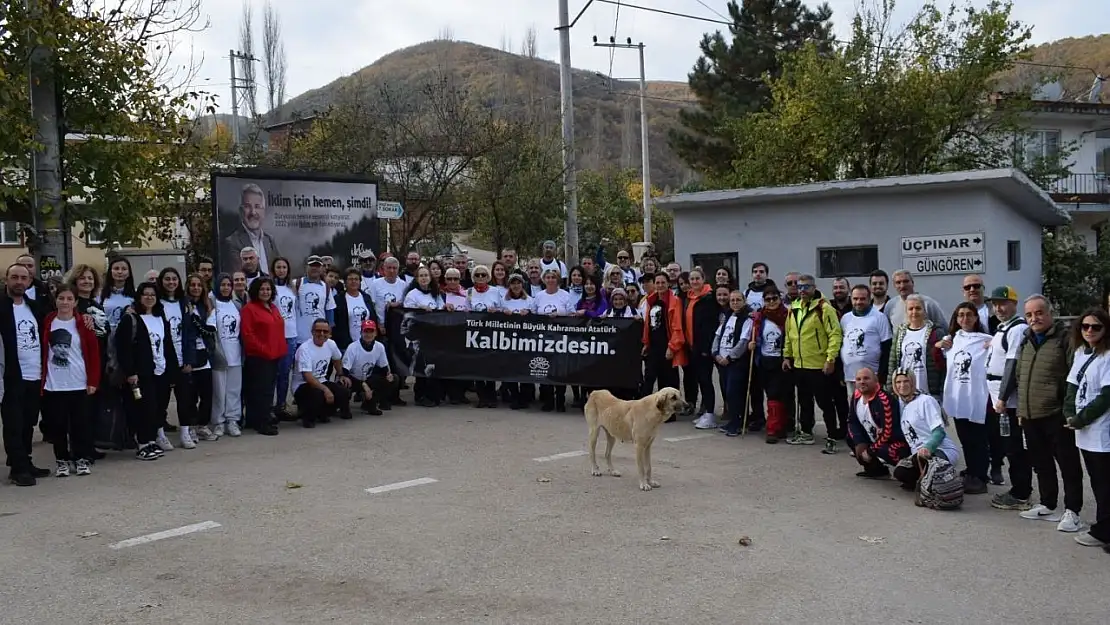 Nilüfer'de doğa yürüyüşünde Ata'yı andılar