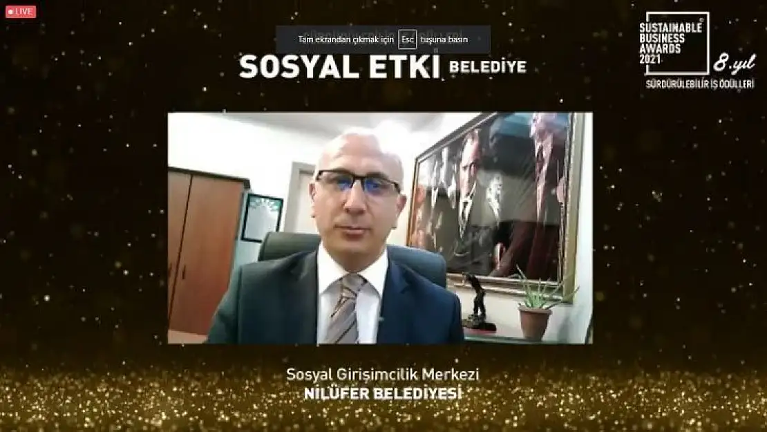 Nilüfer'e sürdürülebilir iş ödülü