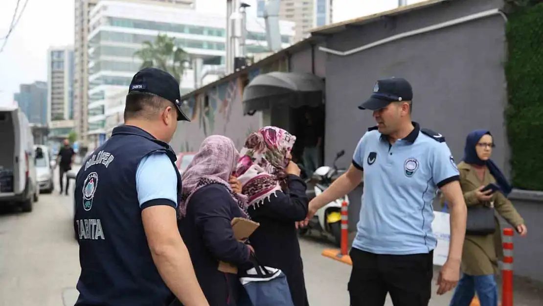 Nilüfer zabıtasından dilencilere operasyon