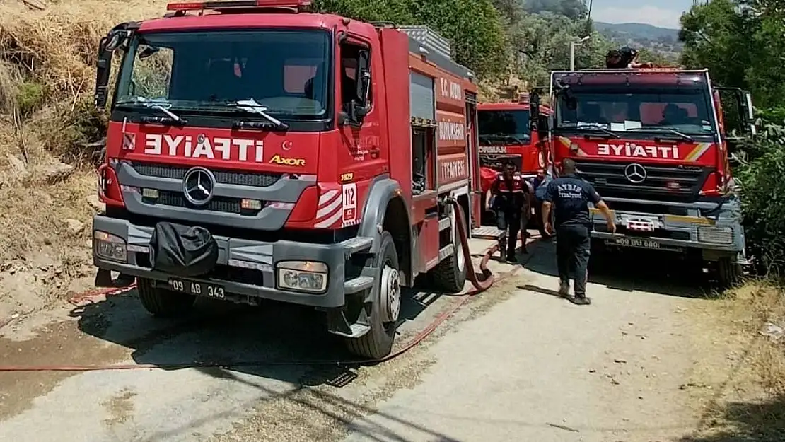 Odunluk yangını korkuttu