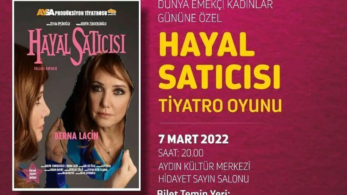 Oyuncu Berna Laçin, Efeler'de kadınlar için sahne alacak