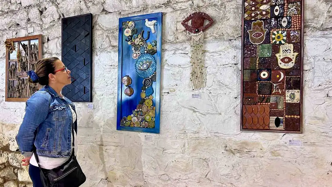 Özel öğrencilerin eserleri sanatseverlerle buluştu