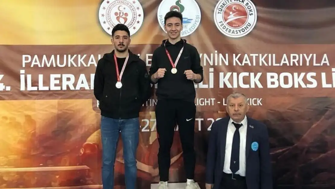 Pamukkale Belediyesporlu kıck boksculardan 3 madalya