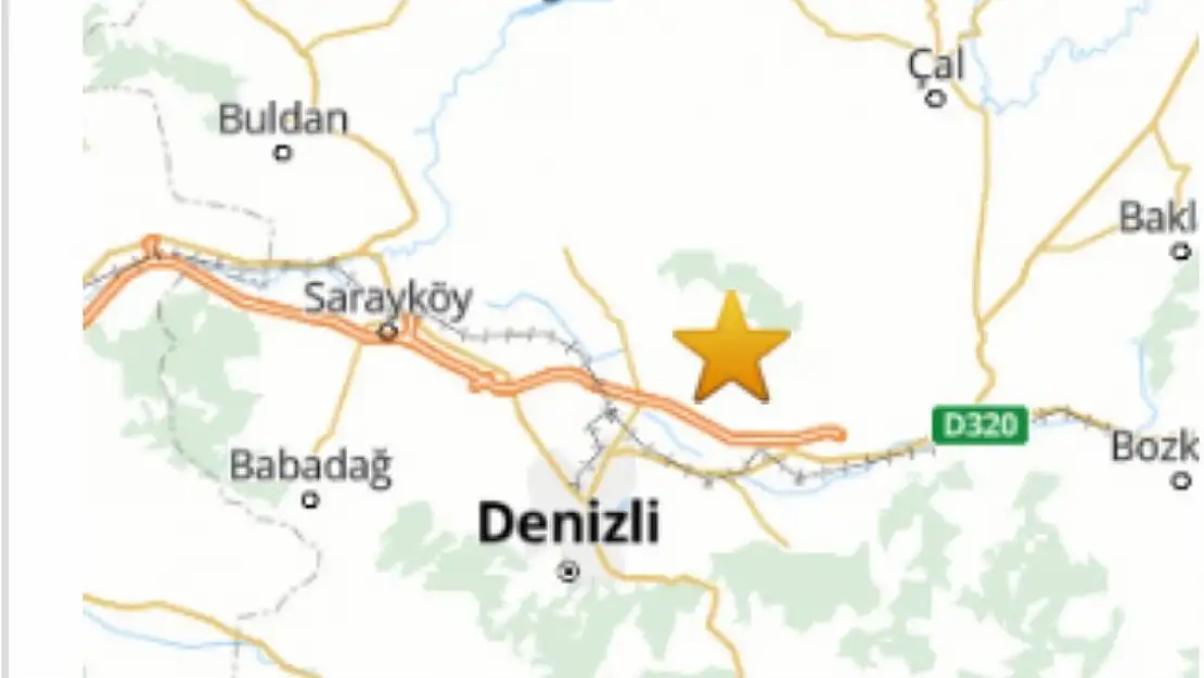 Pamukkale'de 3.9 büyüklüğünde deprem meydana geldi