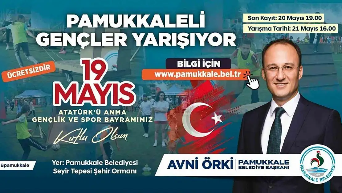 Pamukkale'de gençler yarışacak