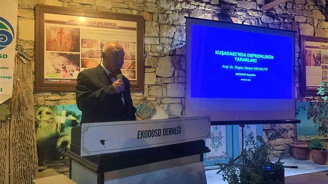Prof. Dr. Ercan, Kuşadası'nda deprem açısından 3 alana dikkat çekti