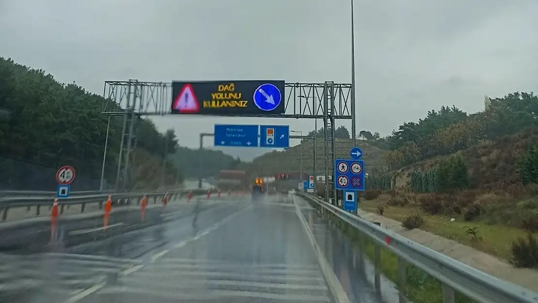 Sabucubeli Tünelleri geçici olarak trafiğe kapatıldı
