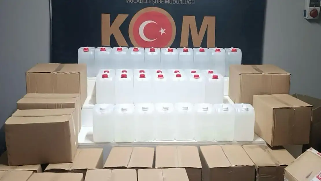 Sahte alkol üreten şahıslar yakalandı