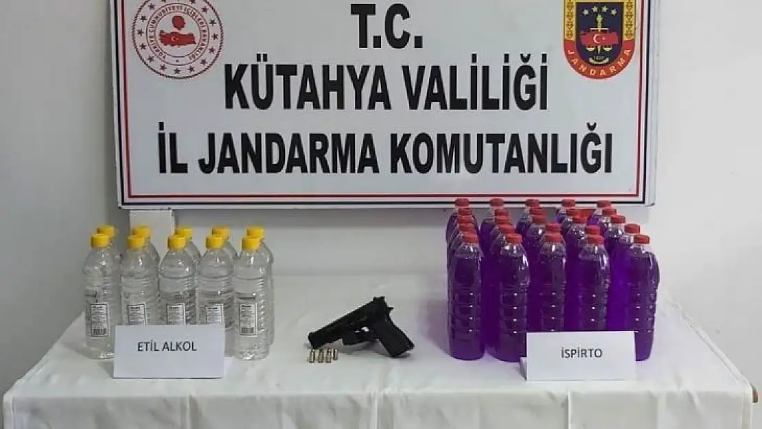 Sahte içki yapımında kullanılan 10 litre etil alkol ele geçirildi