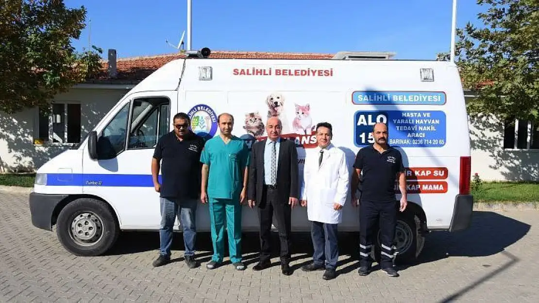 Salihli'de hayvan ambulansı 'Haybulans' hizmete girdi