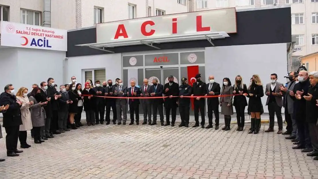 Salihli'de yenilenen acil servis hizmete açıldı, yatak sayısı 35'e çıkarıldı