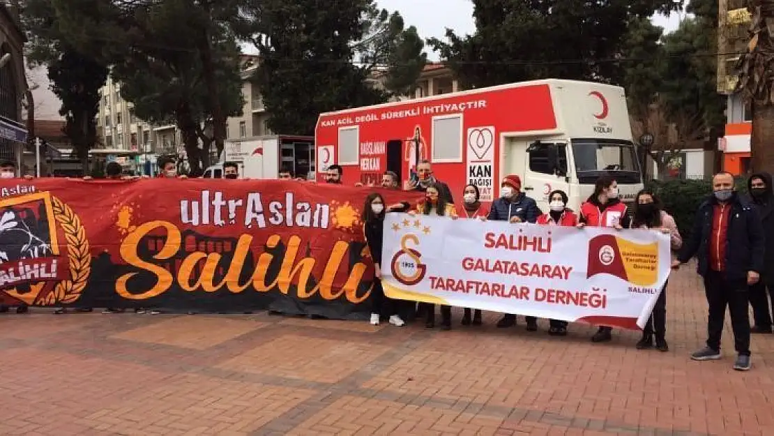 Salihli'deki Galatasaraylılardan kan desteği