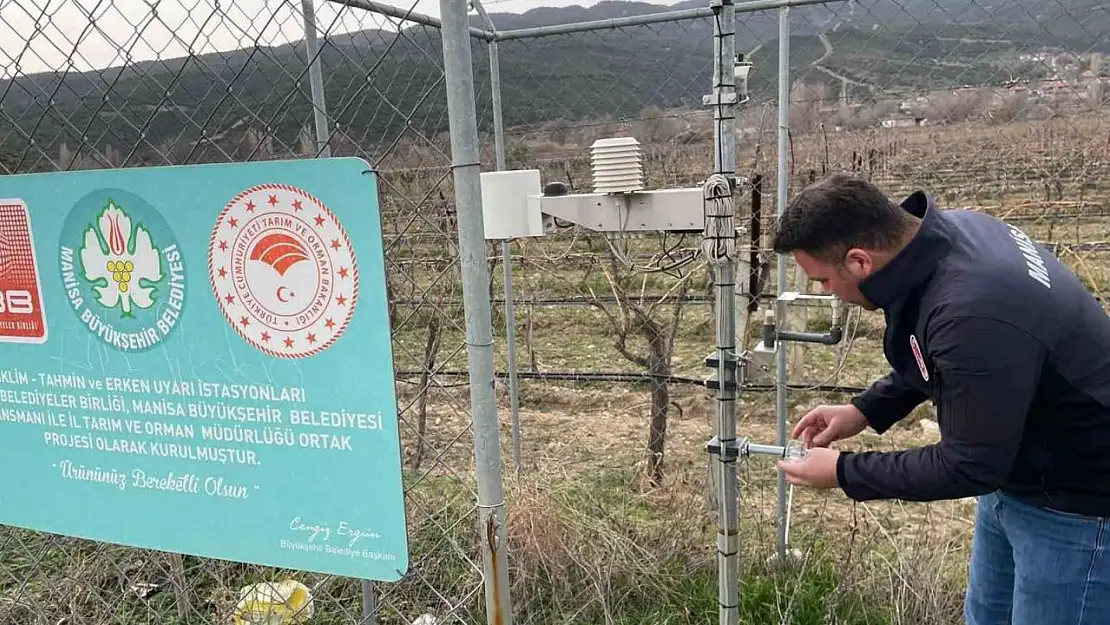 Sarıgöl'de erken uyarı ve tahmin istasyonlarının bakımı yapıldı