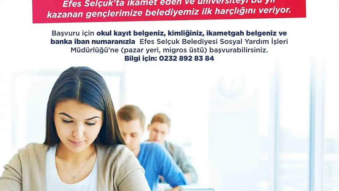 Selçuk Belediyesinden yeni üniversiteli gençlere destek: 'İlk harçlıklarınız bizden'