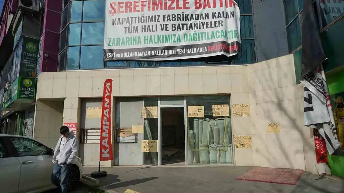 Şerefle batan fabrikanın malları