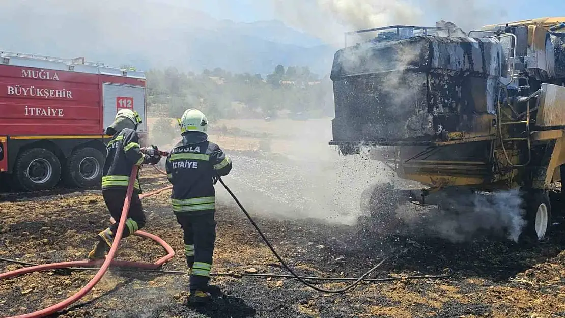 Seydikemer'de Biçerdöver yangını