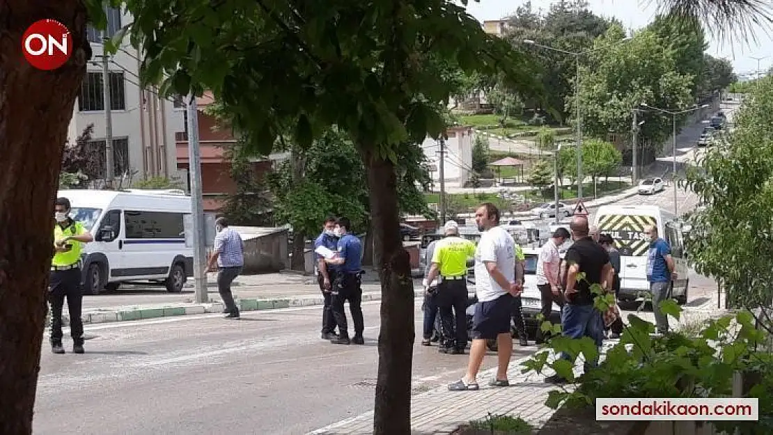 Şiddetli yağış sonrası motosiklet sürücüsü yaralandı