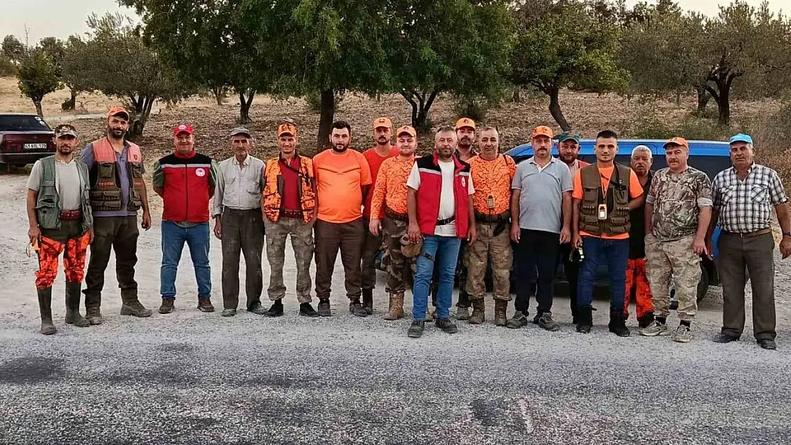 Soma'da yaban domuzu sürek avı başarıyla tamamlandı