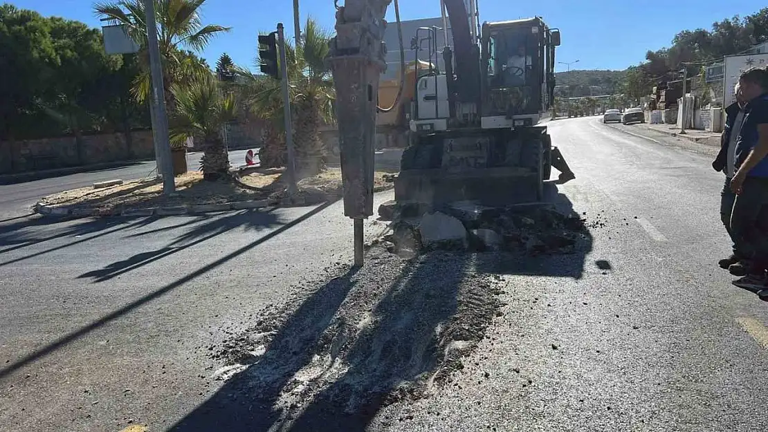 Sürekli patlayan Bodrum'un ana içme suyu hatlarında yenileme başladı